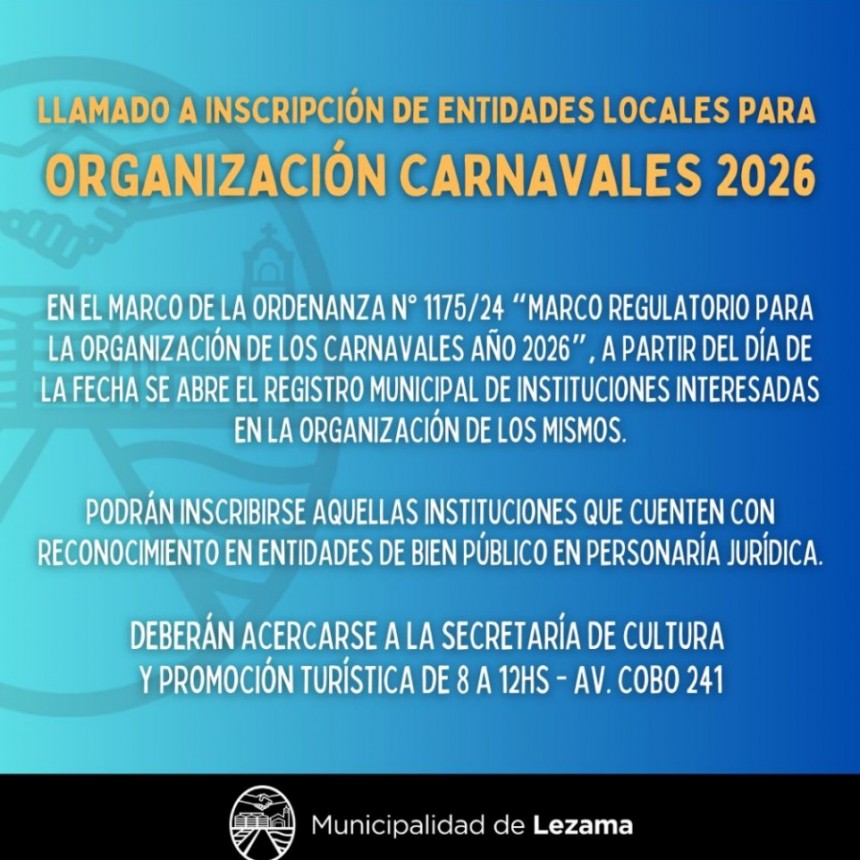 Organización Carnavales 2026