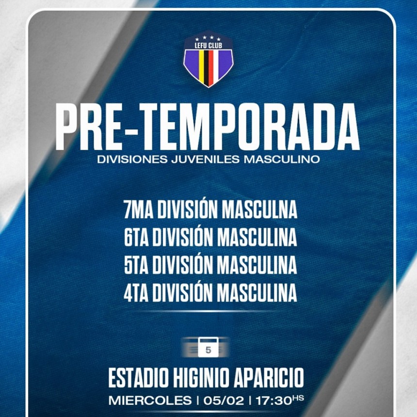 Comienzo de pretemporada