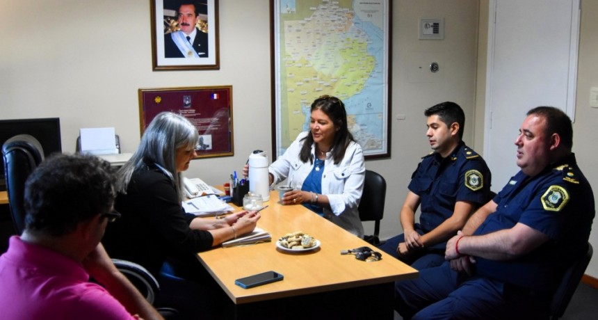 Myriam Mongay felicitó al equipo de seguridad por su destacada actuación 