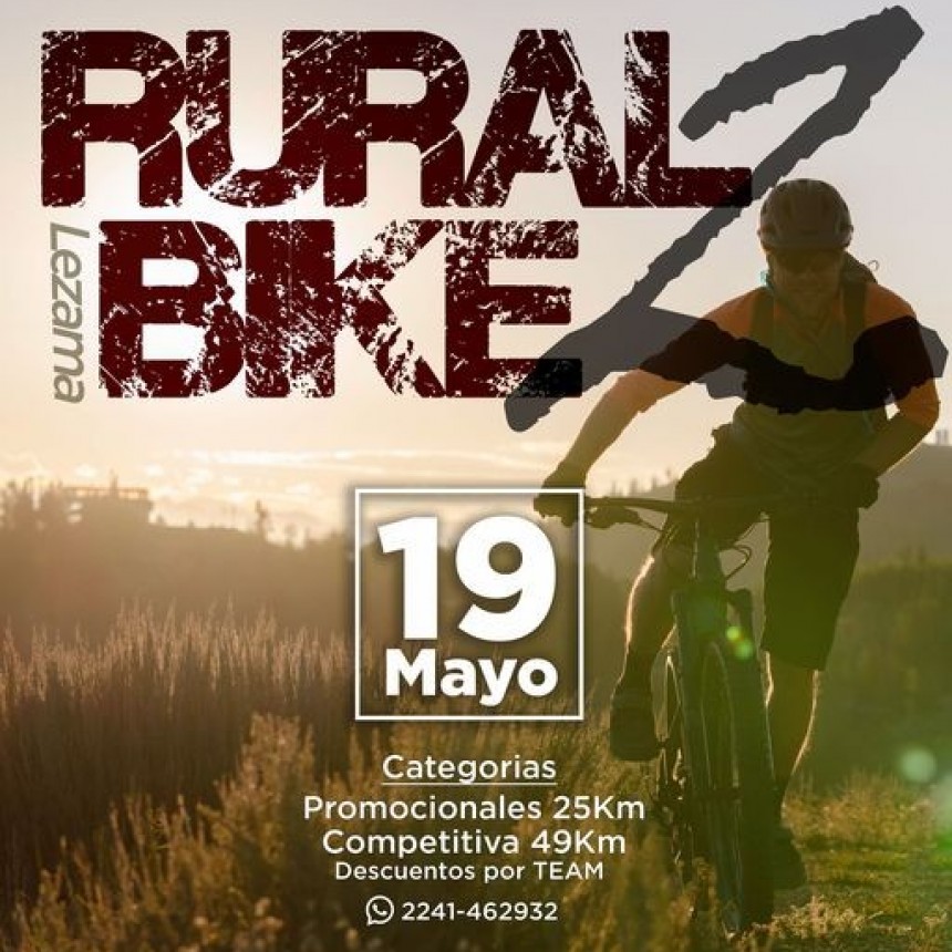El 19 de mayo llega el Rural Bike II