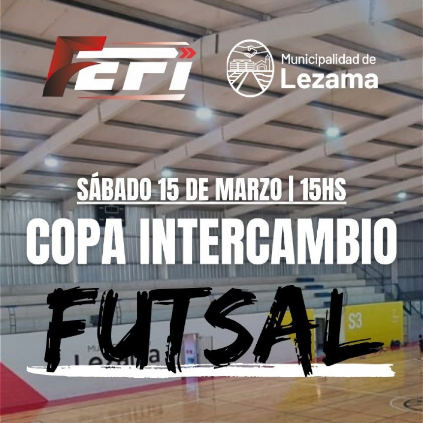 Se jugará este fin de semana la Copa Intercambio de Fustal