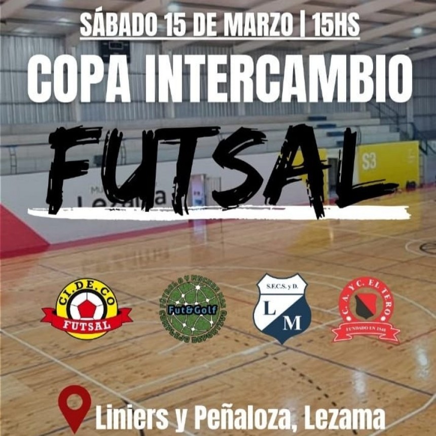 Este sábado habrá un encuentro de Futsal