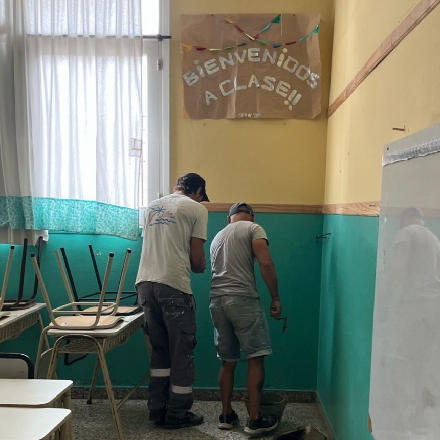 Inicio de clases: Así trabajamos en la puesta a punto de los establecimientos educativos