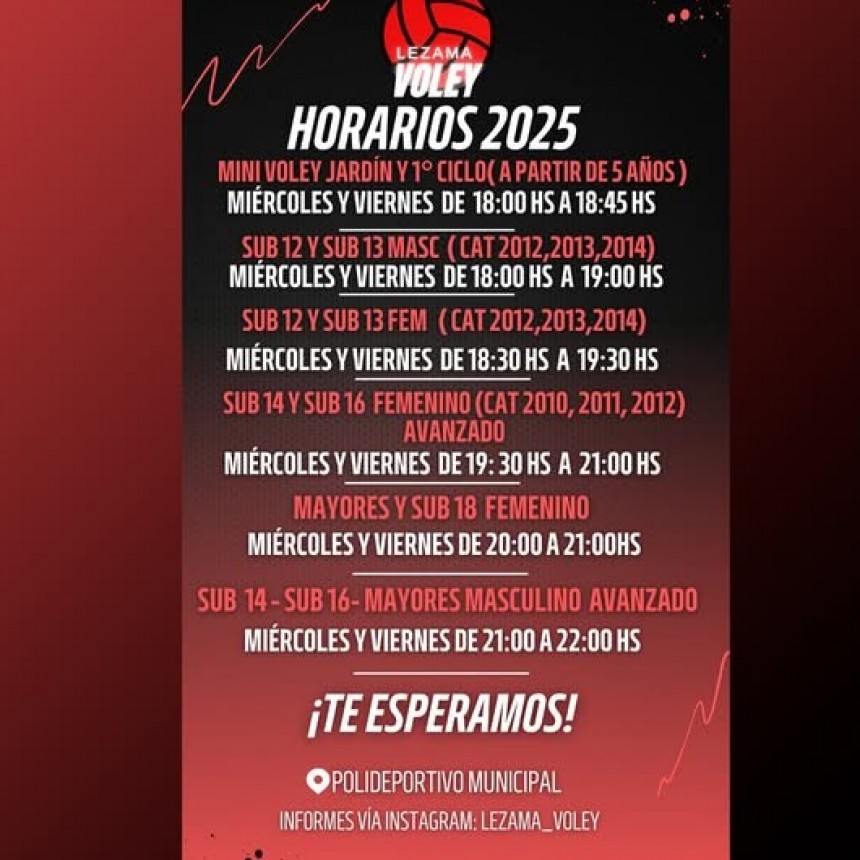 Deportes presenta el Cronograma de Actividades 2025 