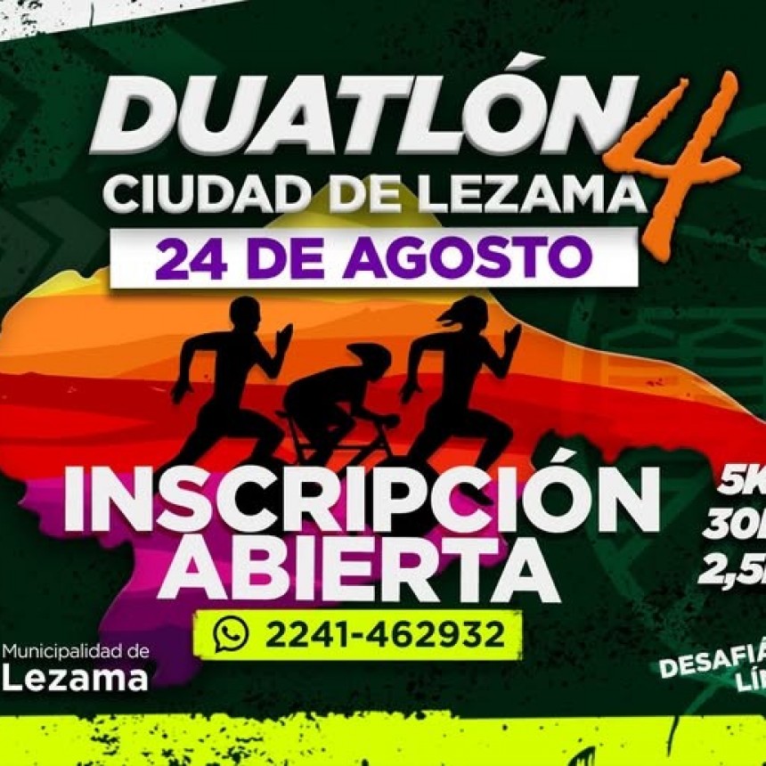 Se viene el Duatlón 4 en Lezama