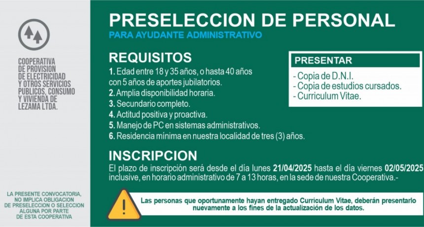 Preselección de personal