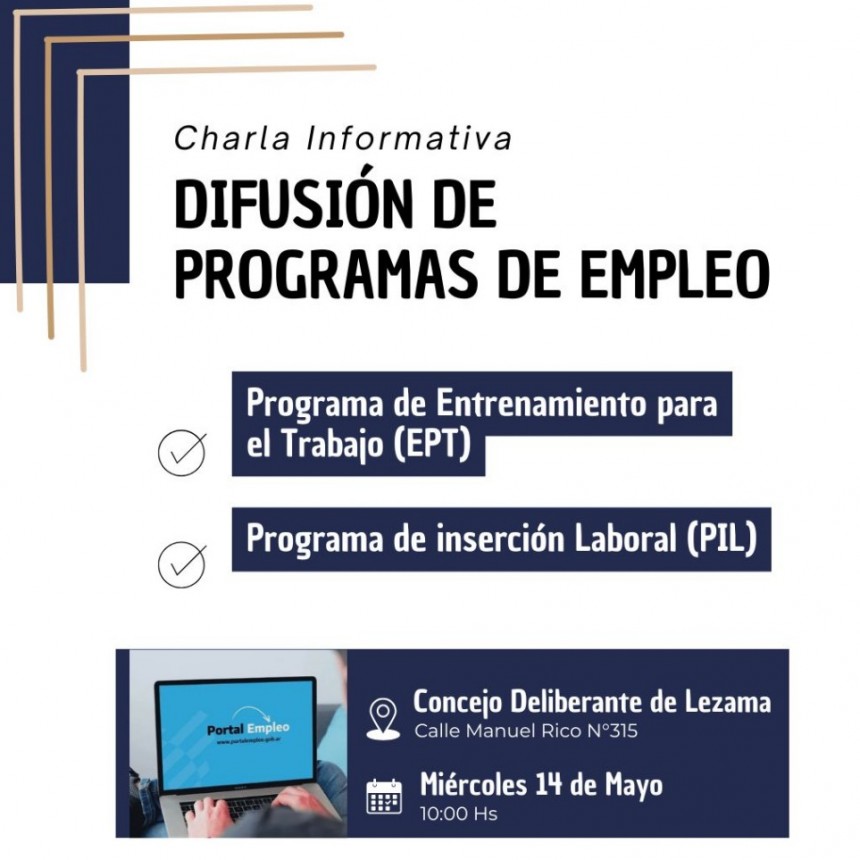 Atención comerciantes: se brinda una charla informativa sobre programas de empleo 