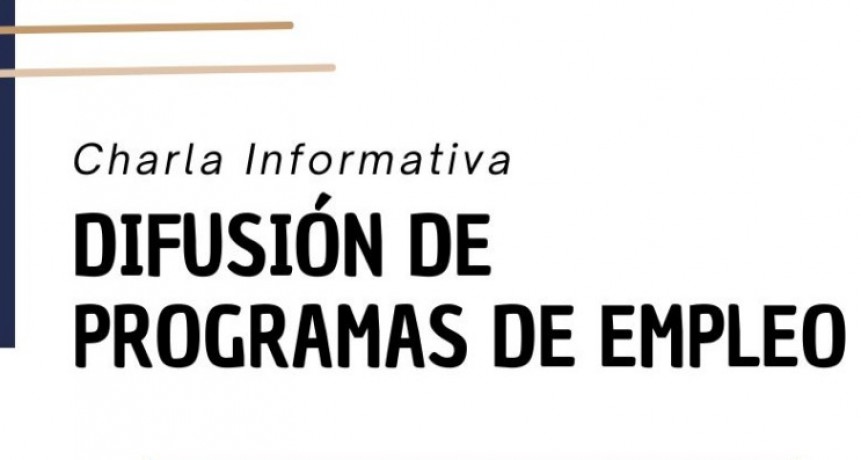 Charla informativa sobre programas de empleo 