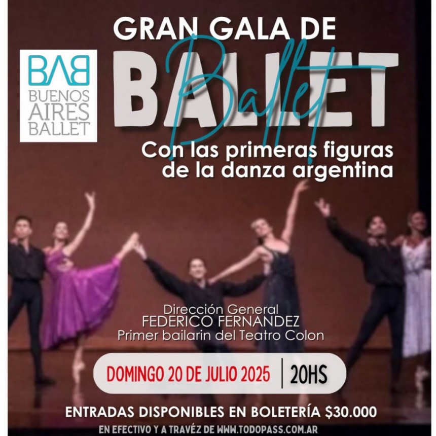 ¡Llega a Lezama la excelencia del ballet argentino!