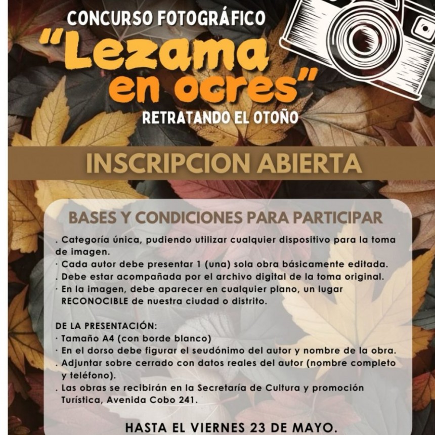 Concurso fotográfico “Lezama en Ocres”