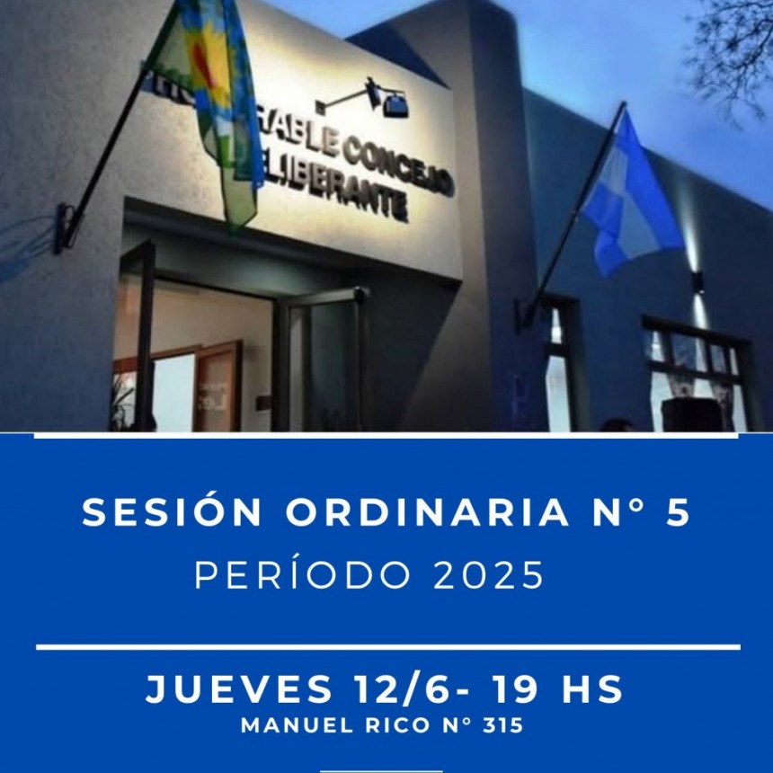 Sesionó el Concejo Deliberante