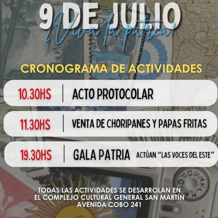 Este 9 de Julio Lezama festeja la Independencia