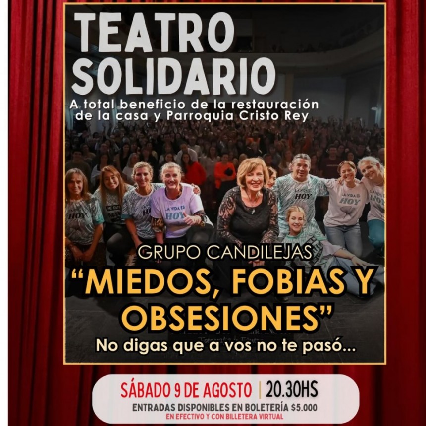 Teatro solidario a beneficio de la Parroquia Cristo Rey