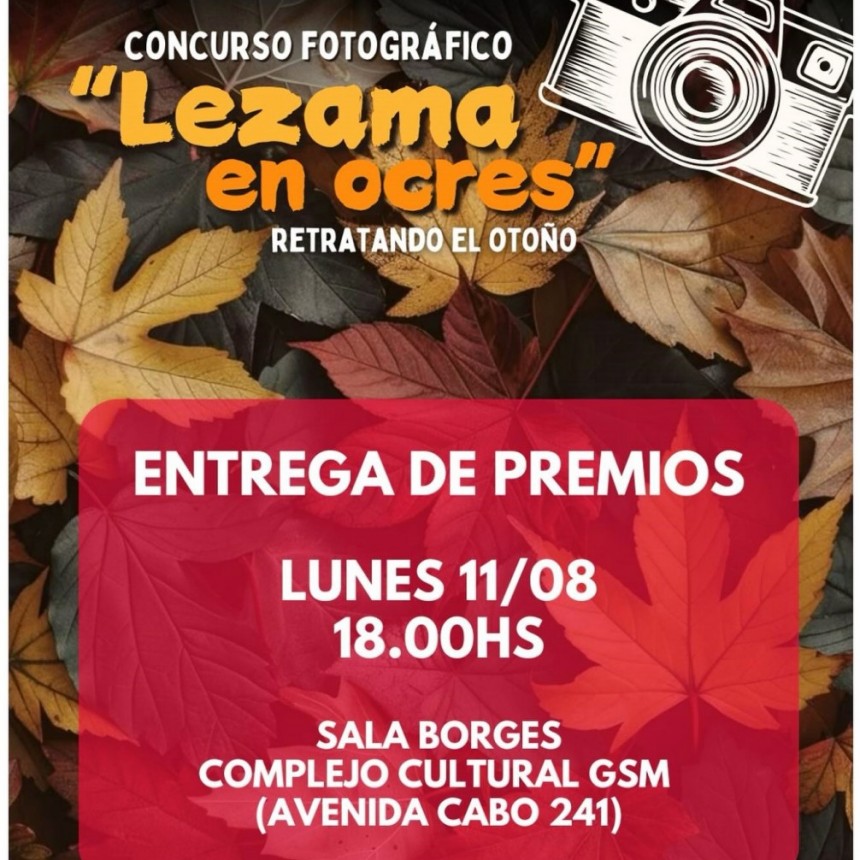 Entrega de premios del concurso fotográfico 