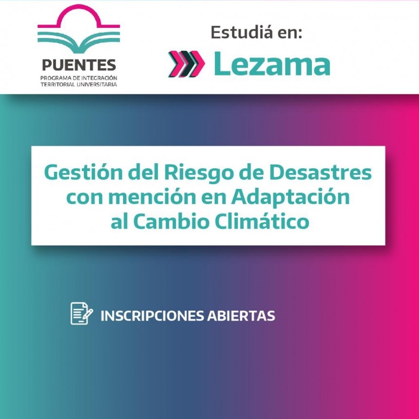 Ya podés inscribirte en la primera carrera universitaria que se dictará en Lezama