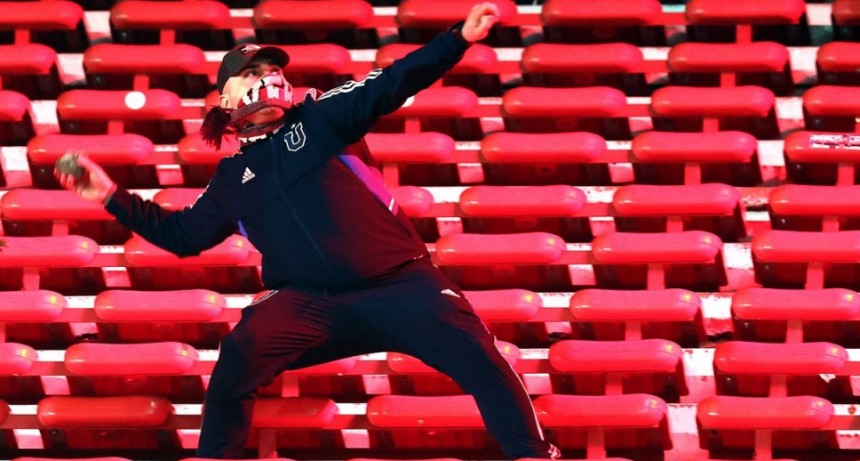 Incidentes en la cancha de Independiente