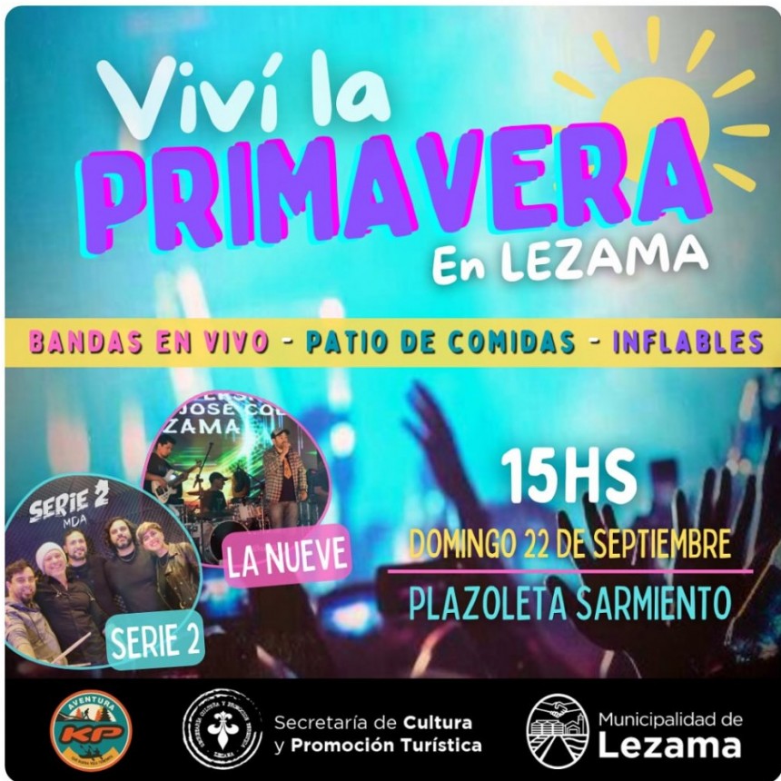 Fin de semana con actividades y música al aire libre 