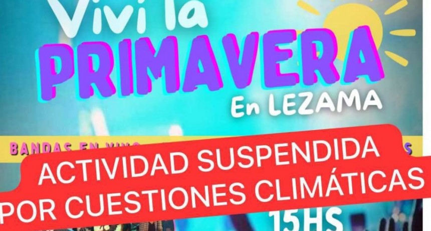 Suspensión de eventos