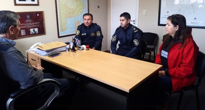 Seguridad: Harispe se reunió con el jefe de la subdelegación Chascomús de investigaciones 