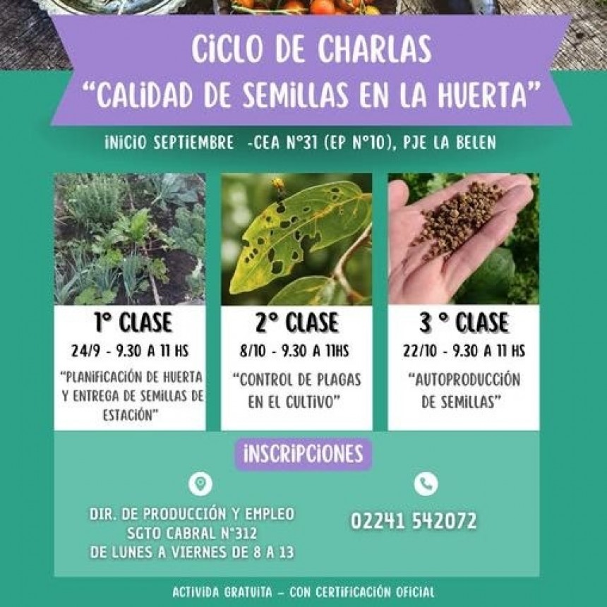 Nuevo ciclo de charlas gratuitas