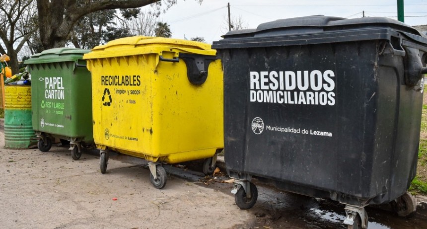 Utilizá los contenedores para tus residuos domiciliarios