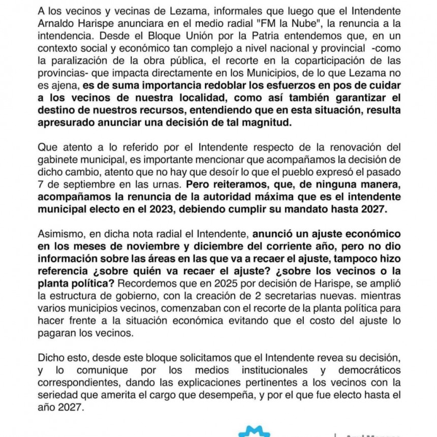 Azul Monges, concejal de Unión por la Patria